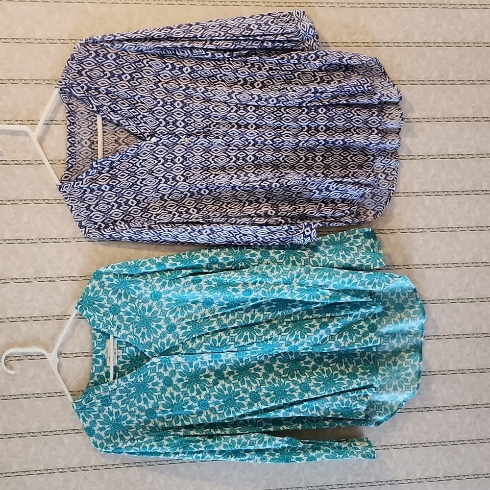 Blouse bundle. Both mediums. Perfect for office or work.